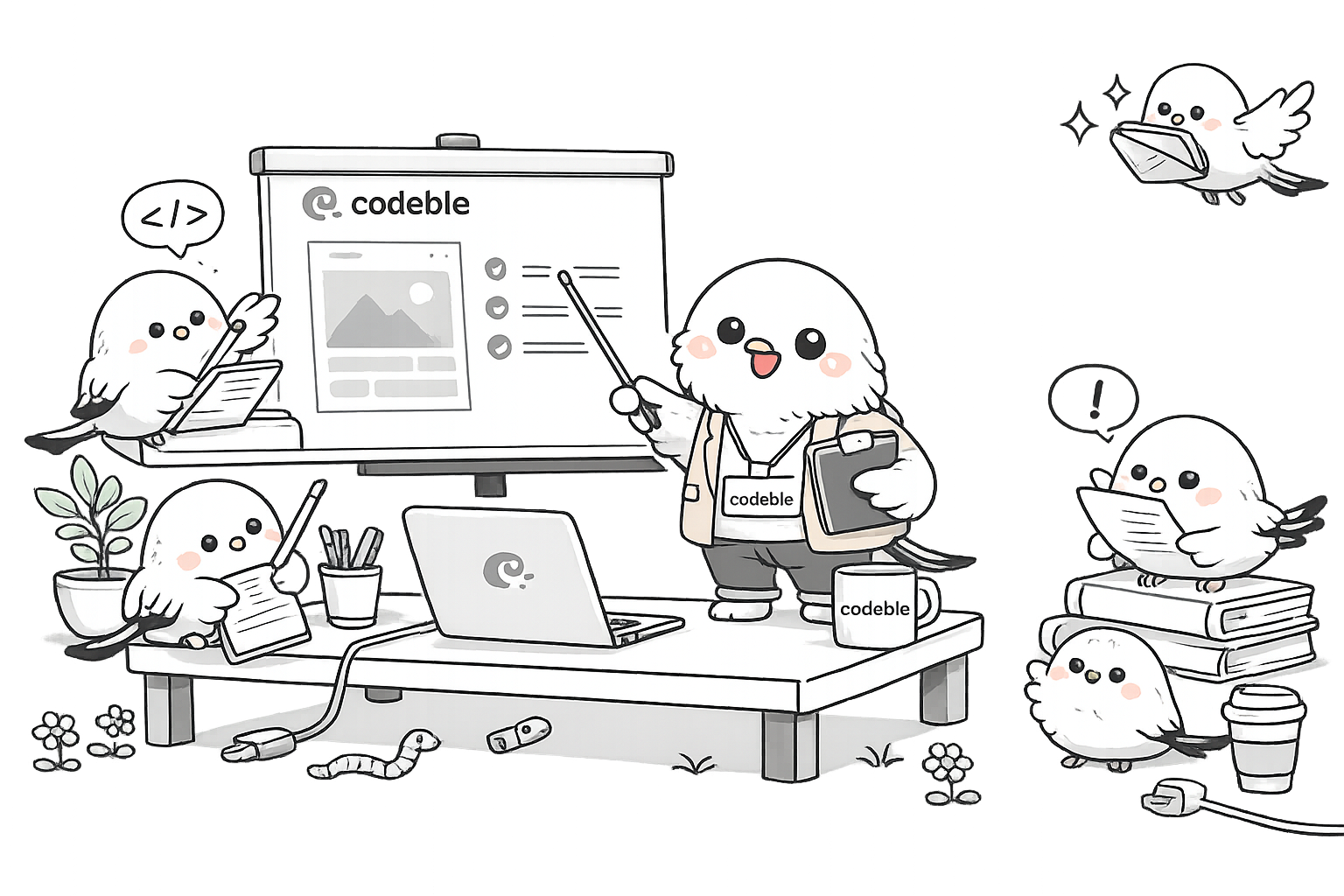 Codebleのキャラクターイラスト